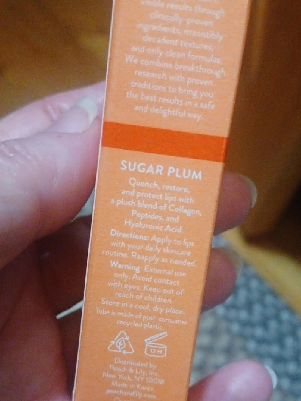 Peach & Lily Collagen Cushion Peptide Lip Balm — Sugar Plum